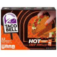 Taco Bell Taco Shells, Crunchy, Hot, Seasoned Flavor - 12 Each 