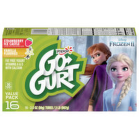 Go-Gurt Yogurt, Fat Free, Strawberry Ice Castle/Vanilla Flurries, Disney Frozen II, Value Pack - 16 Each