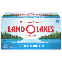 Land O Lakes Butter, Unsalted - 4 Each 