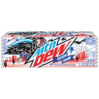 Mtn Dew Mtn Dew Freedom Fusion DEW Lemonade And Peach 12 Fl Oz, 12 Count - 12 Fluid ounce 