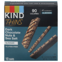 Kind Bars, Dark Chocolate Nuts & Sea Salt, Thins - 10 Each 