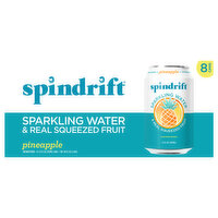 Spindrift Sparkling Water, Pineapple, Unsweetened