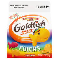 Goldfish Baked Snack Crackers, Cheddar, Color