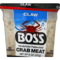 Boss Crab Meat, Claw - 8 Ounce 