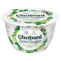 Chobani Yogurt, Greek, Nonfat, Zero Sugar, Key Lime Pie Inspired - 5.3 Ounce 