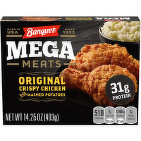 Banquet Mega Meats Original Crispy Chicken with Homestyle Mashed Potatoes - 14.25 Ounce 