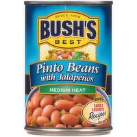 Bushs Best Medium Heat Pinto Beans with Jalapenos