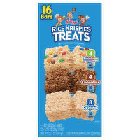 Rice Krispies Treats Crispy Marshmallow Squares, Rainbow/Chocolate/Original