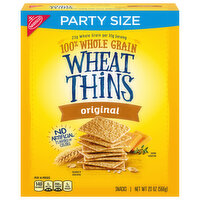 WHEAT THINS Wheat Thins Original Whole Grain Wheat Crackers, Party Size, 20 oz Box - 20 Ounce 