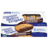 Entenmann's Cakes, Brownie Chocolate Chip, Minis - 8 Each