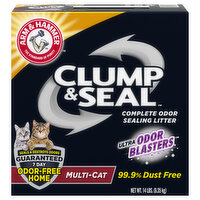 Arm & Hammer Clumping Litter, Clump & Seal, Multi-Cat - 14 Pound 