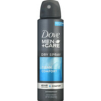 Dove Antiperspirant, Clean Comfort, Dry Spray - 3.8 Ounce 