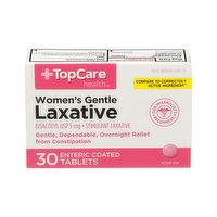 Topcare Women's Gentle Stimulant Laxative Bisacodyl Usp 5 Mg Enteric Coated Tablets - 30 Each 