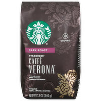 Starbucks Coffee, 100% Arabica, Ground, Dark Roast, Caffe Verona - 12 Ounce 