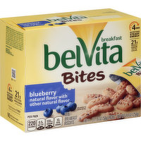 belVita Breakfast Biscuits, Blueberry, Bites, Mini - 5 Ounce 