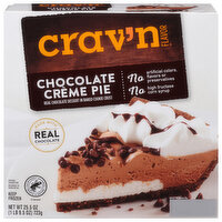 Crav'n Flavor Creme Pie, Chocolate - 25.5 Ounce 