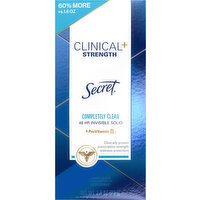 Secret Antiperspirant/Deodorant, 48HR, Invisible Solid, Completely Clean, Clinical + Strength