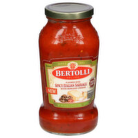 Bertolli Sauce, Spicy Italian Sausage with Romano Cheese