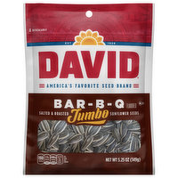 David Sunflower Seeds, Salted & Roasted, Bar-B-Q, Jumbo - 5.25 Ounce 