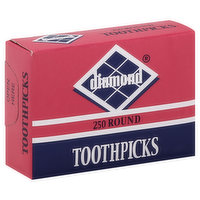 Diamond Toothpicks, Round - 250 Each 