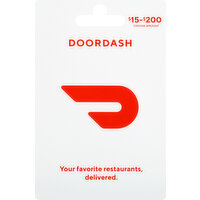 Doordash Gift Card, $15-$200 - 1 Each 