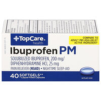 TopCare Ibuprofen PM, Softgels - 40 Each 