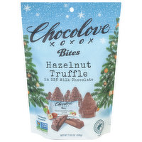 Chocolove Hazelnut Truffle, Bites, in 33% Milk Chocolate
