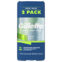 Gillette Anti-Perspirant/Deodorant, Power Rush, Great Value, 2 Pack