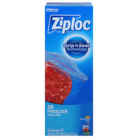 Ziploc Seal Top Bags, Freezer, Gallon - 28 Each 