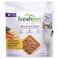 Freshpet Cat Food, Moisture Rich, Tender Bites, Tender Chicken Recipe - 1 Pound 