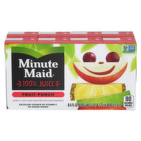 Minute Maid 100% Juice, Fruit Punch - 8 Each
