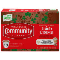 Community Coffee Coffee, Irish Creme, Single-Serve Cups - 10 Each 