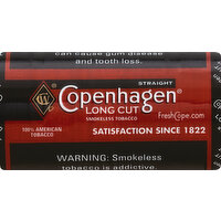 Copenhagen Smokeless Tobacco, Straight, Long Cut - 5 Each 