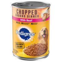 Pedigree Food for Dogs, Chopped Ground Dinner - 13.2 Ounce 