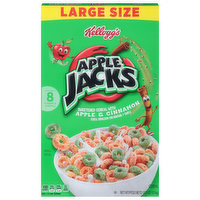 Apple Jacks Cereal, Apple & Cinnamon, Large Size - 13.2 Ounce 