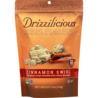 Drizzilicous Drizzle Bites, Crunchy, Cinnamon Swirl - 4 Ounce