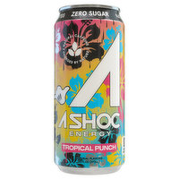 A Shoc Energy Drink, Tropical Punch - 16 Fluid ounce 