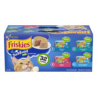 Friskies Cat Food, Seafood, Pate Favorites - 32 Each