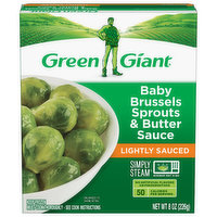 Green Giant Baby Brussels Sprouts & Butter Sauce, Lightly Sauced - 8 Ounce 