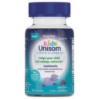 Unisom Melatonin, Gummies, Kids, Grape Flavor