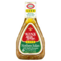 Ken's Steak House Dressing & Marinade, Northern Italian with Basil & Romano, Lite - 16 Ounce 