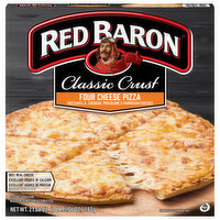 Red Baron Pizza, Classic Crust, Four Cheese - 21.06 Ounce