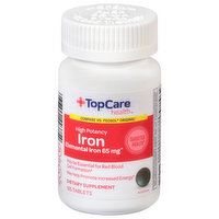 TopCare Iron, High Potency, 65 mg, Tablets - 125 Each 