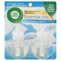 Air Wick Scented Oil Refills, Fresh Linen - 2 Each 