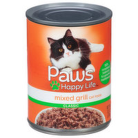 Paws Happy Life Cat Food, Classic, Mixed Grill - 13.2 Ounce 