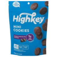 Highkey Cookies, Double Chocolate Brownie, Mini - 2 Ounce 