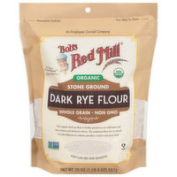 Bob's Red Mill Dark Rye Flour, Organic, Stone Ground - 20 Ounce