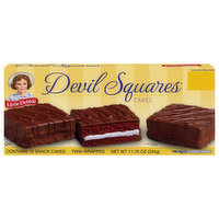 Little Debbie Cakes, Devil Squares, Twin Wrapped - 10 Each 