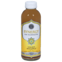 GT's Kombucha, Raw, Golden Pineapple - 16 Fluid ounce 