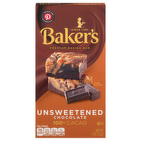 Baker's Baking Bar, Premium, Chocolate, Unsweetened